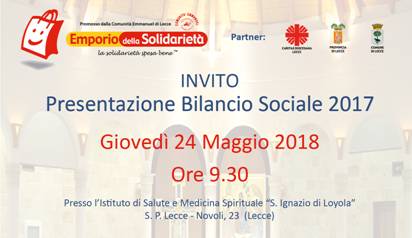 Presentazione Bilancio sociale Emporio solidale bilancio sociale emporio solidarietà