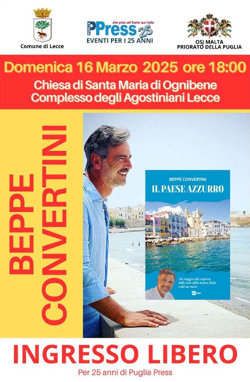 Beppe Convertini a Lecce