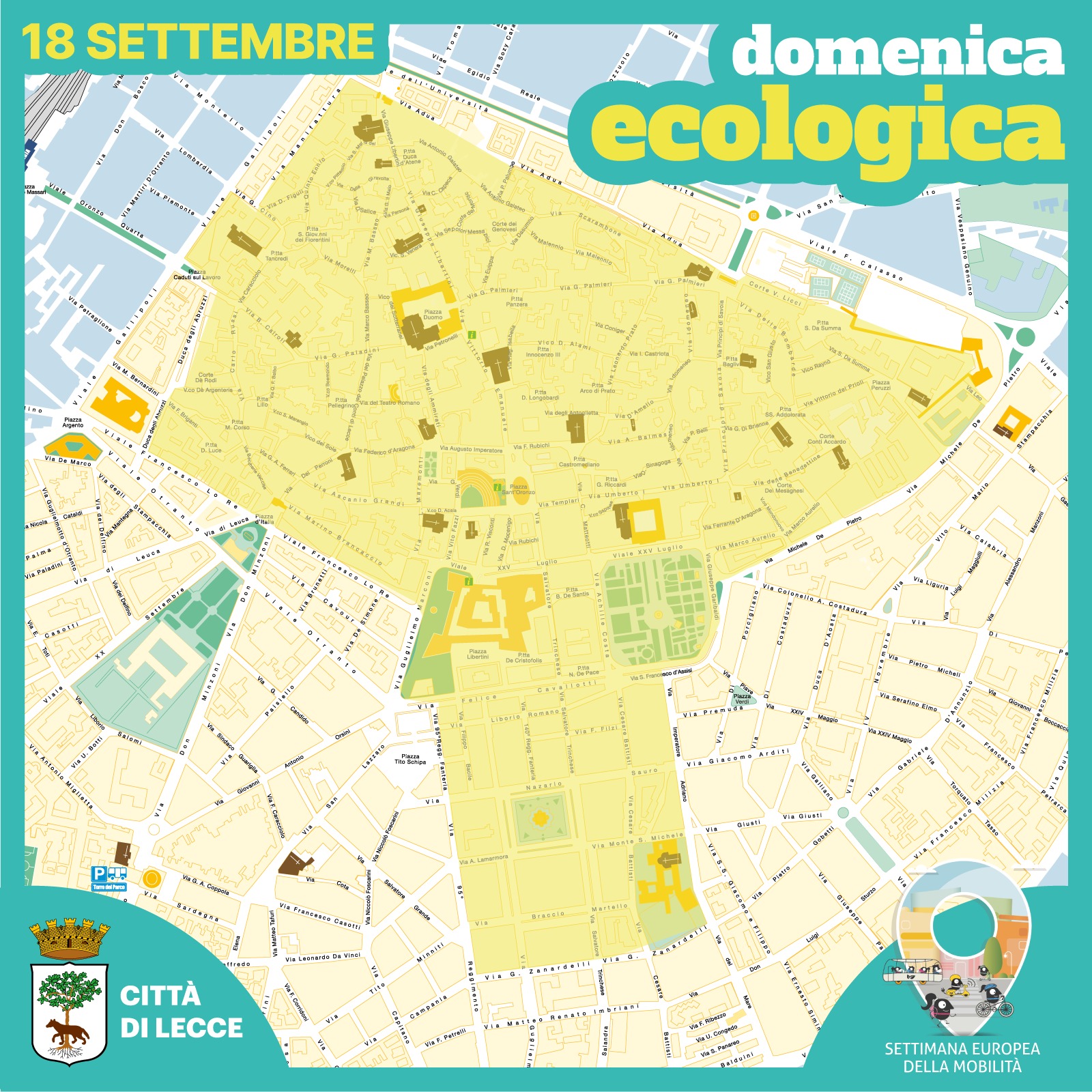 Il 18 settembre arriva la Domenica Ecologica, tutti in centro senza le auto domenica ecologica