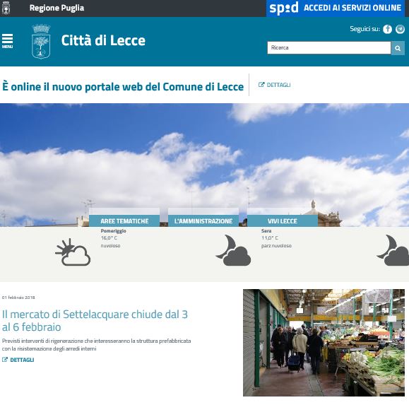 home page