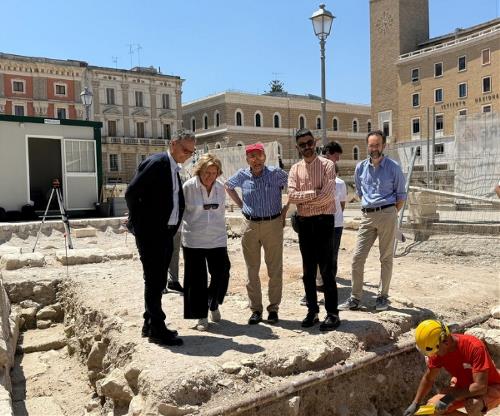 Incontri e sopralluogo anfiteatro piazza Santo Oronzo