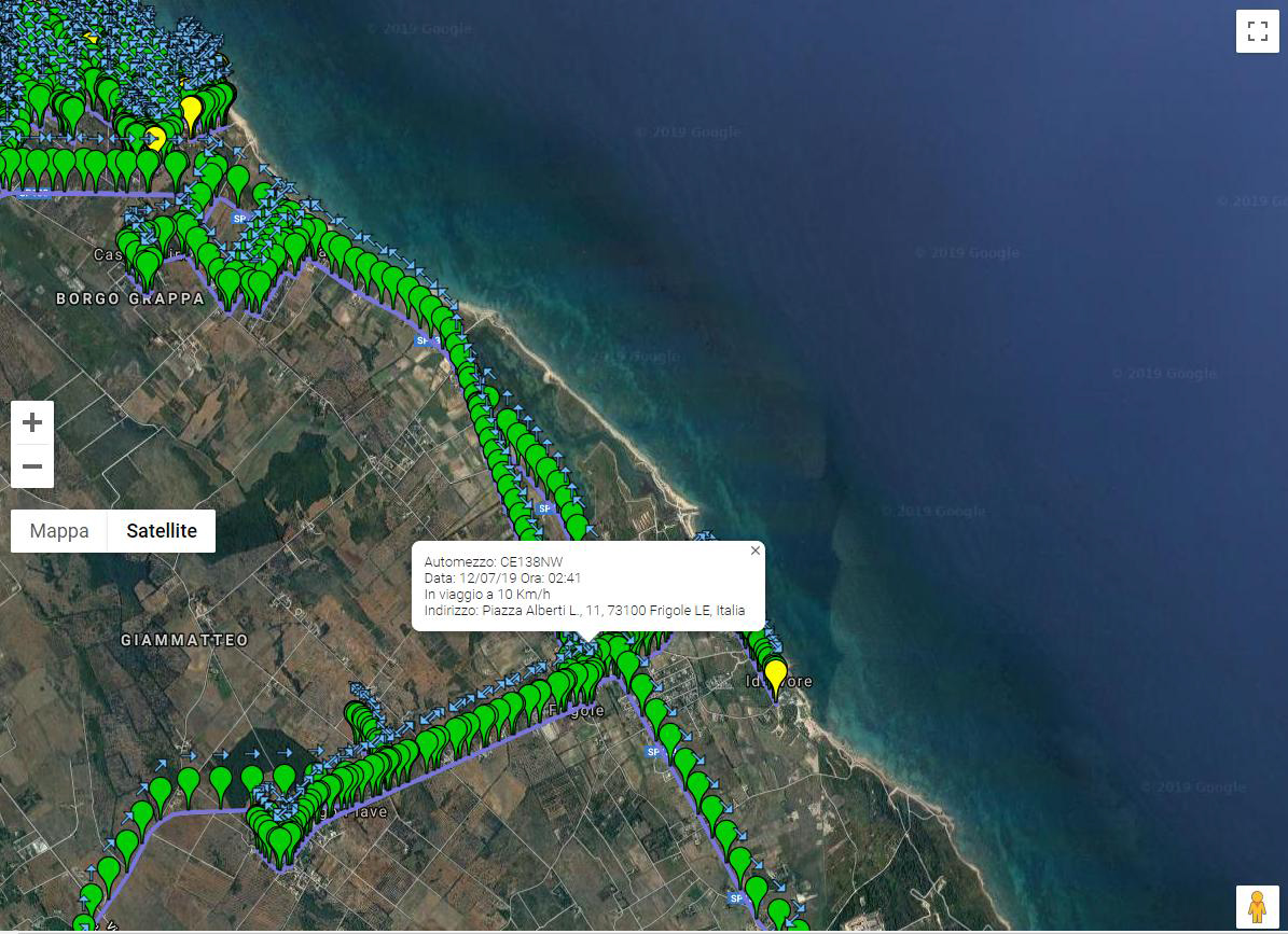 interventi disinfestazione FRIGOLE 11 luglio 2019