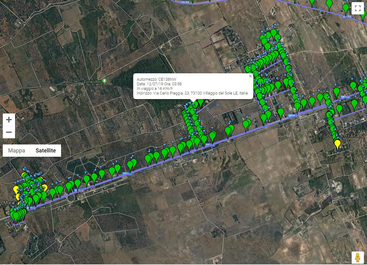 interventi disinfestazione VILLAGGIO DEL SOLE 11 luglio 2019