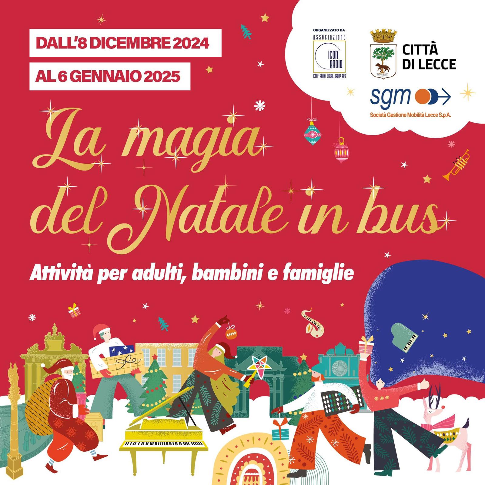 La Magia del Natale in Bus: un weekend tra storie, musica e sostenibilità Magia Natale bus Lecce