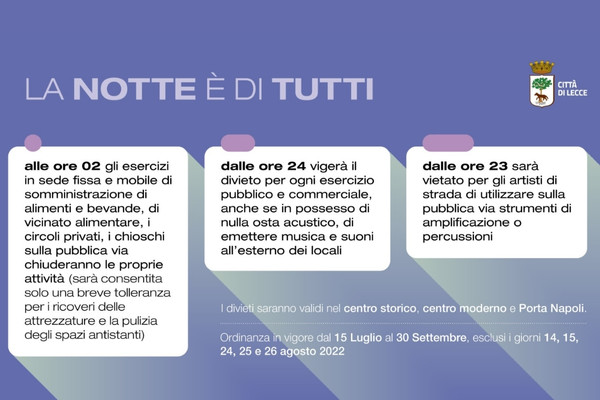 la notte è di tutti
