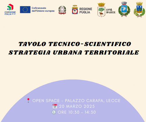strategia urbana territoriale: confronto tecnico