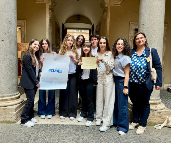 Premiazione studenti leccesi presso l'istituto nazionale Treccani Studenti premiati dall'Istituto Treccani