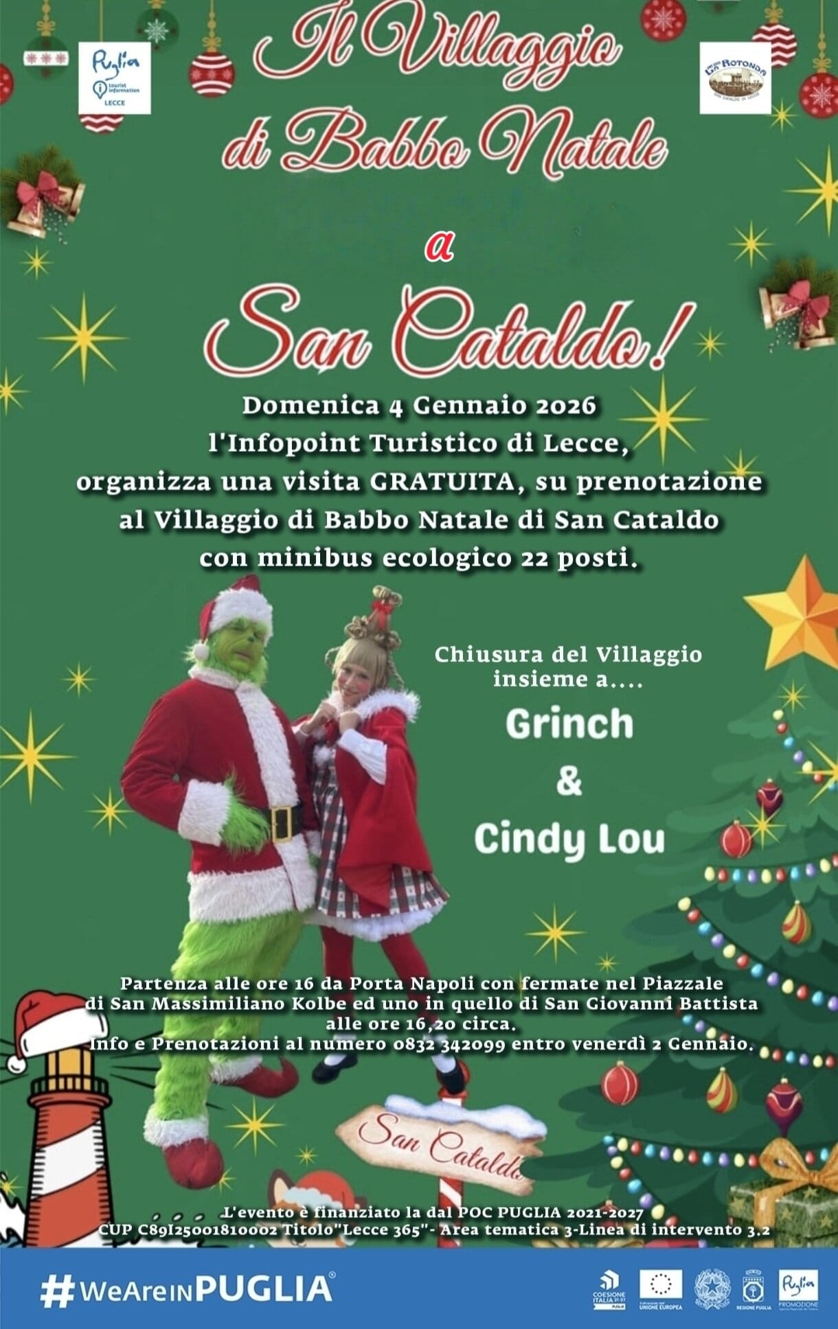 Visita al Villaggio di Babbo Natale di San Cataldo domenica 4 gennaio