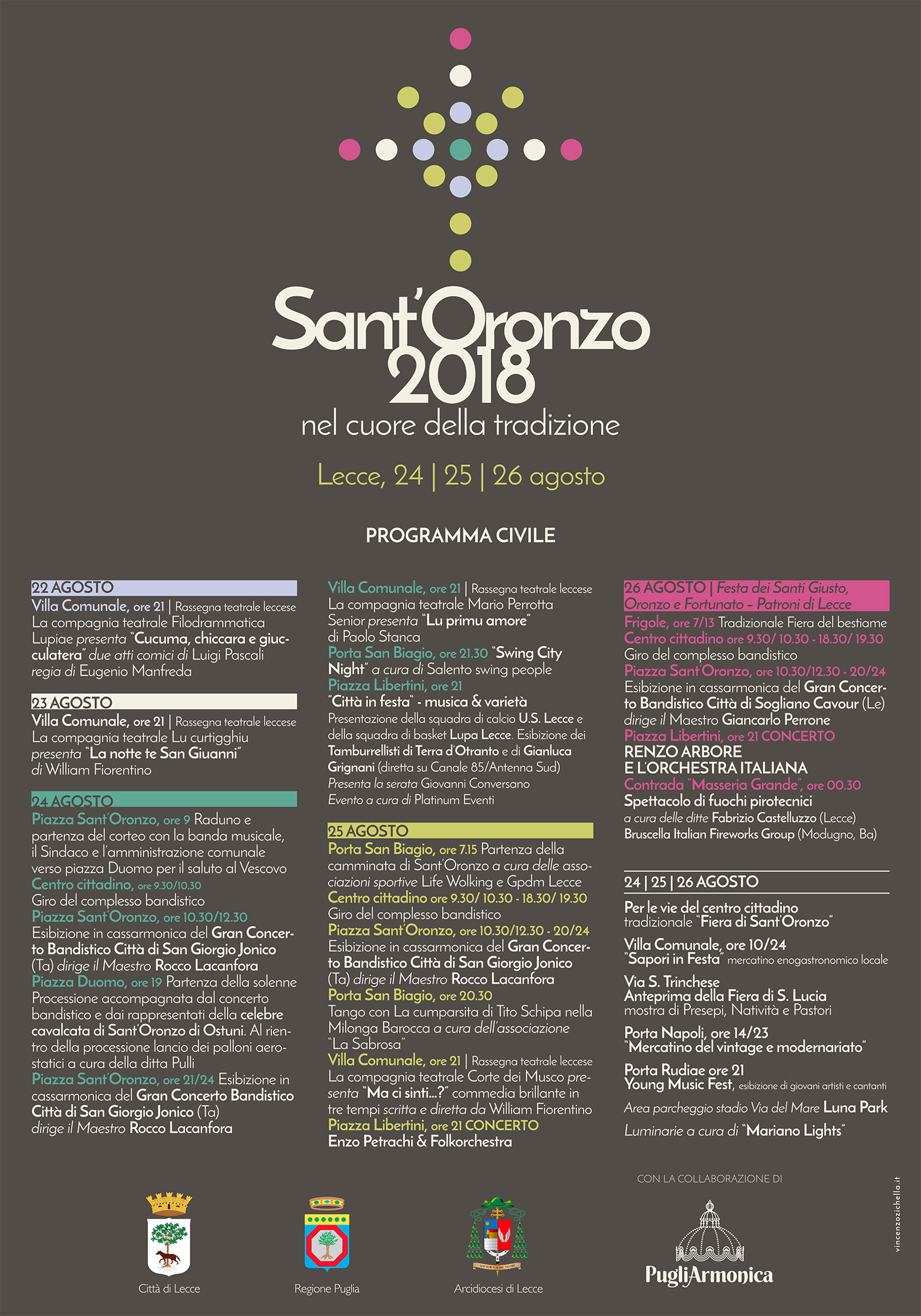 Programma civile Sant'Oronzo 2018