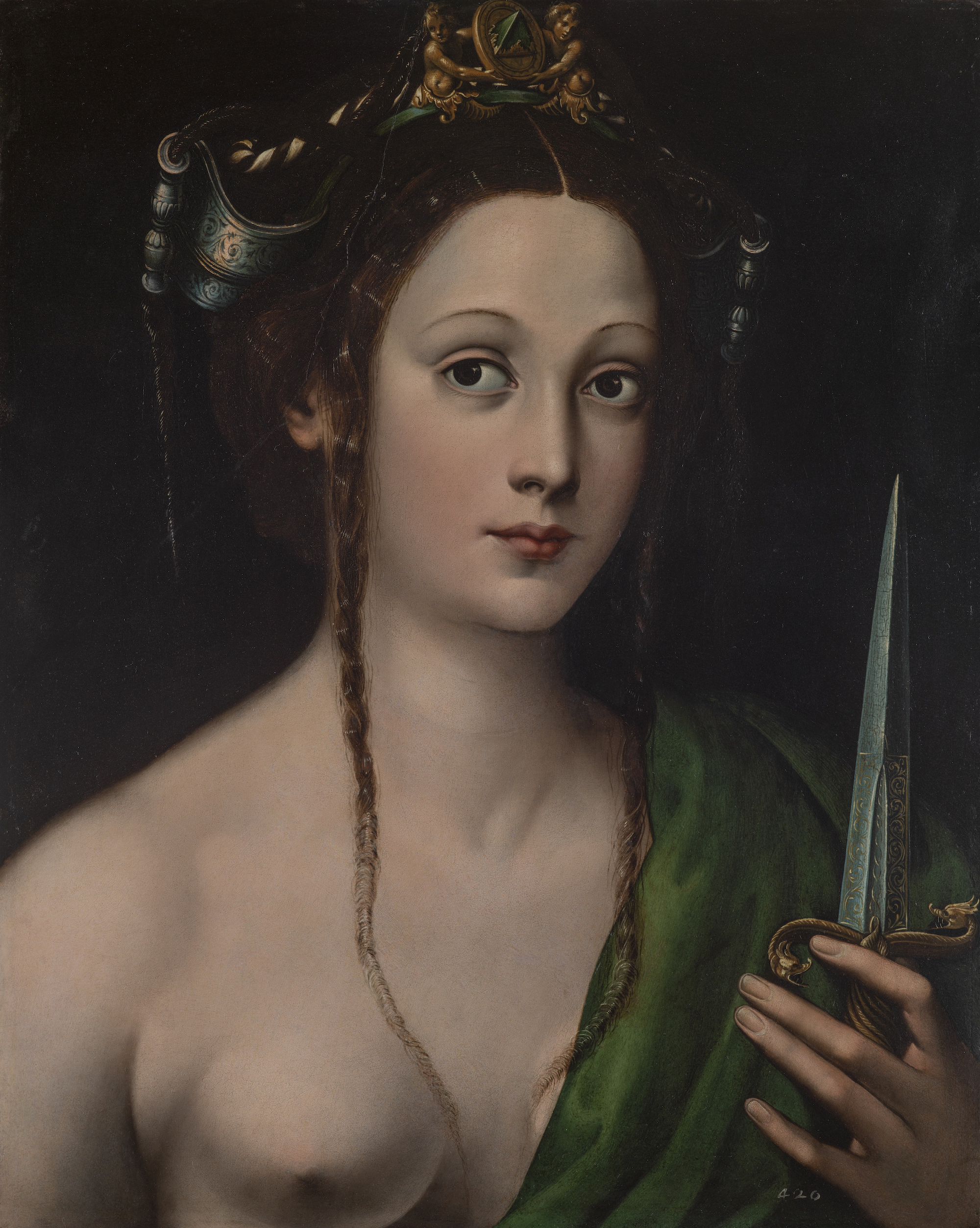 Leonardo da Pistoia, Lucrezia, 1535 circa, olio su lavagna, 55x43 cm © Galleria Borghese / foto Mauro Coen