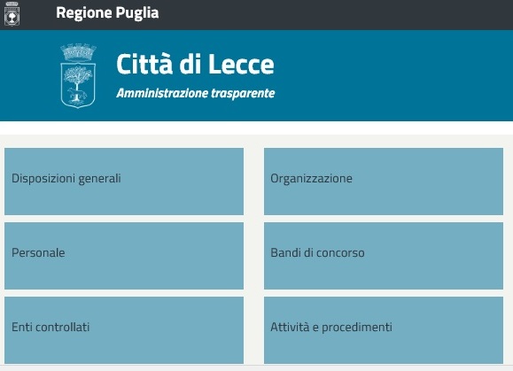 "Amministrazione trasparente", pubblicato il nuovo portale portale amministrazione trasparente