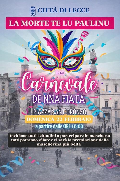 Carnevale, ultimo appuntamento domenica 22 febbraio