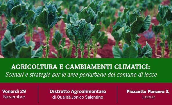 Workshop Agricoltura e cambiamenti climatici