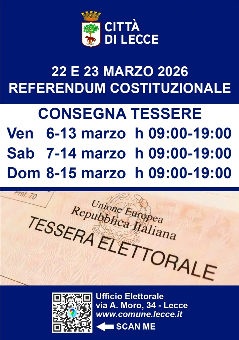Consegna tessere elettorali