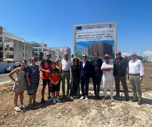 Posa prima pietra Palazzetto caduti di Nassiriya