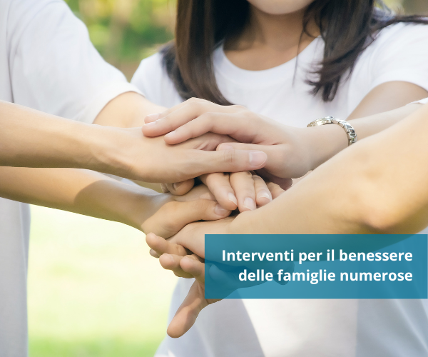 Interventi per il benessere delle famiglie numerose