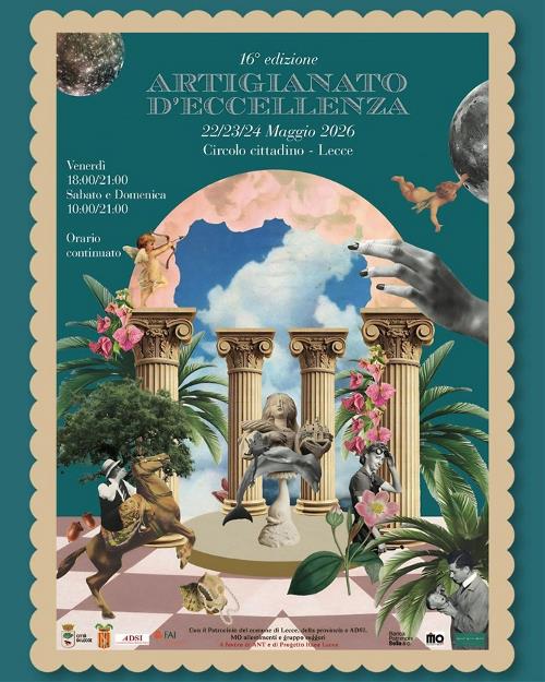Artigianato d'Eccellenza, sedicesima edizione della mostra-mercato del manufatto d’autore