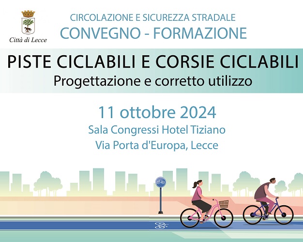 Locandina Convegno Piste Ciclabili e Corsie Ciclabili