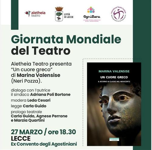 "Un cuore greco", la scrittrice Marina Valensise presenta il suo ultimo libro: venerdì 27 marzo a Lecce