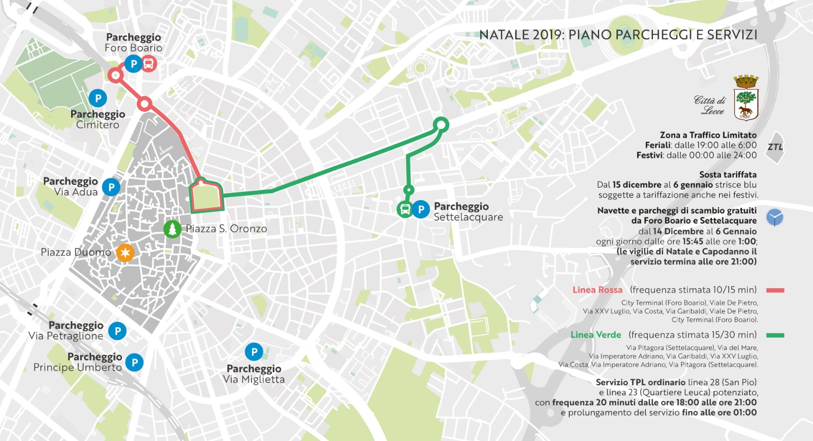 mappa natale in bus