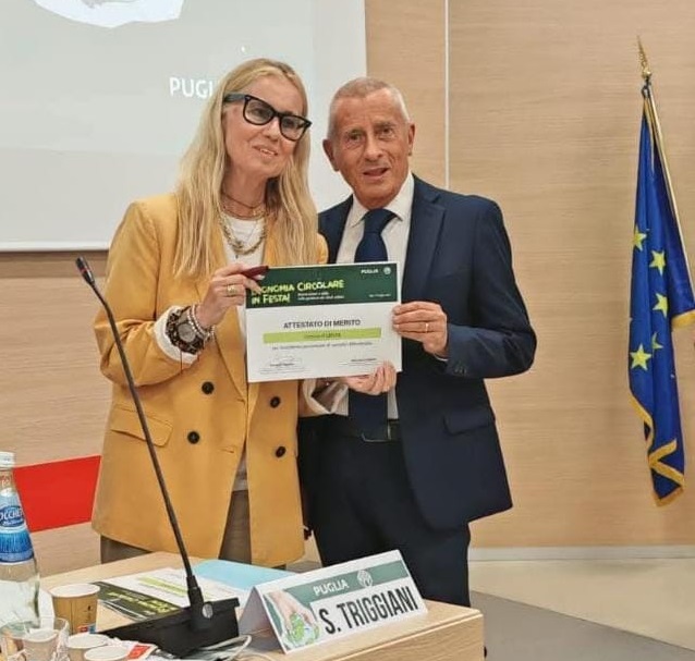 Rifiuti urbani, attestato di merito al Comune di Lecce Martini e Triggiani