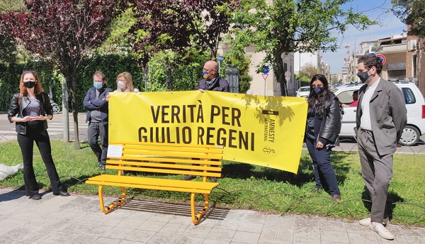 panchina Regeni - cerimonia