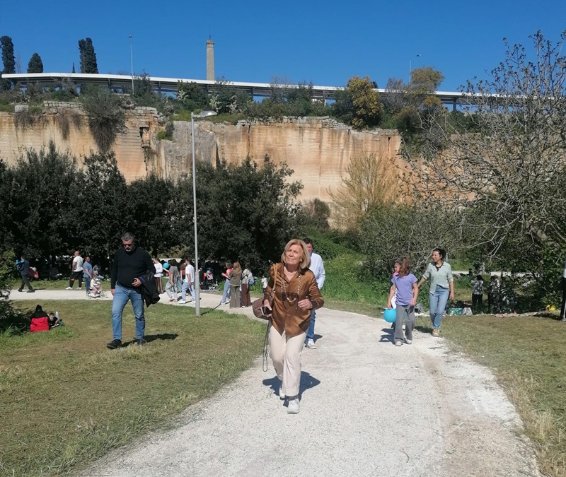 Pasquetta e "Lu Riu", il ringraziamento del sindaco Poli Bortone alla città Parco delle Cave