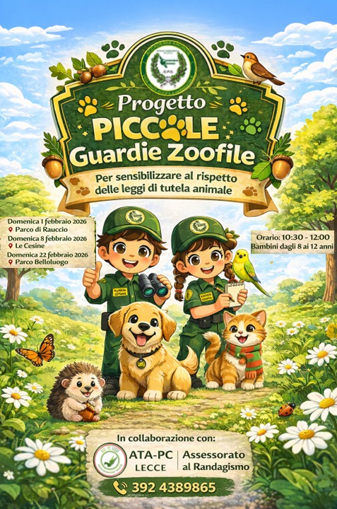 Locandina "Piccole guardie zoofile"