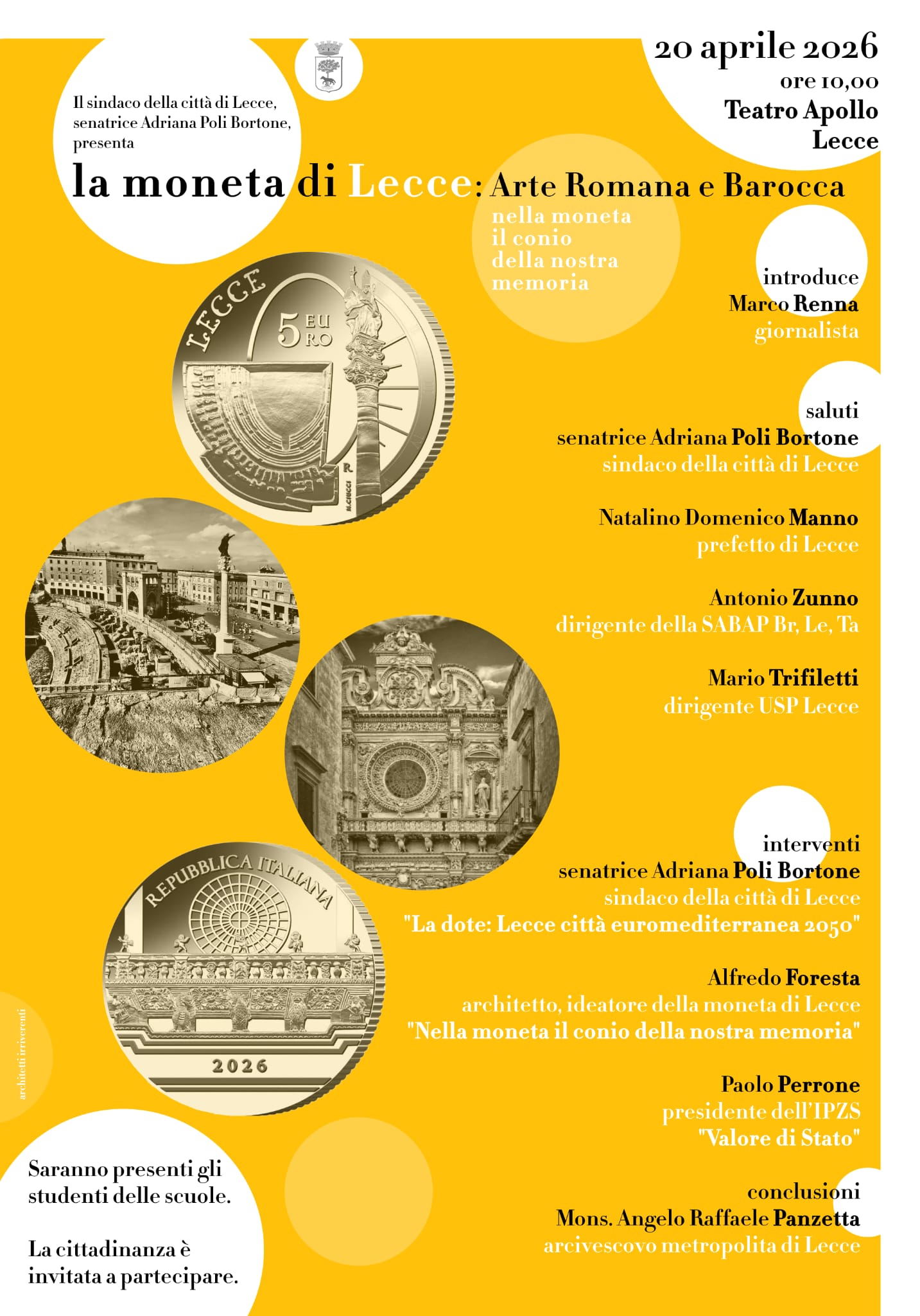 Presentazione moneta Lecce