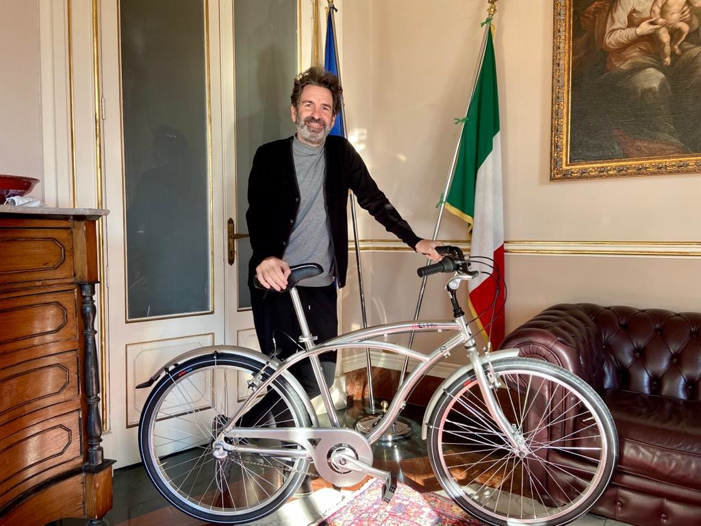 Sindaco Salvemini con Ricicletta