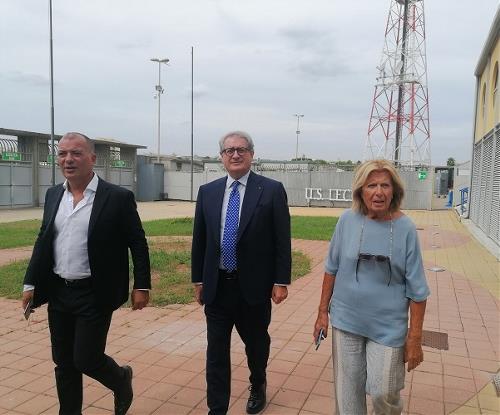 Sopralluogo stadio Via del Mare