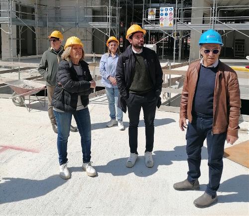 Sopralluogo al cantiere di piazza Tito Schipa