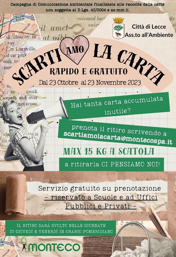 Locandina "Scartiamo la carta"