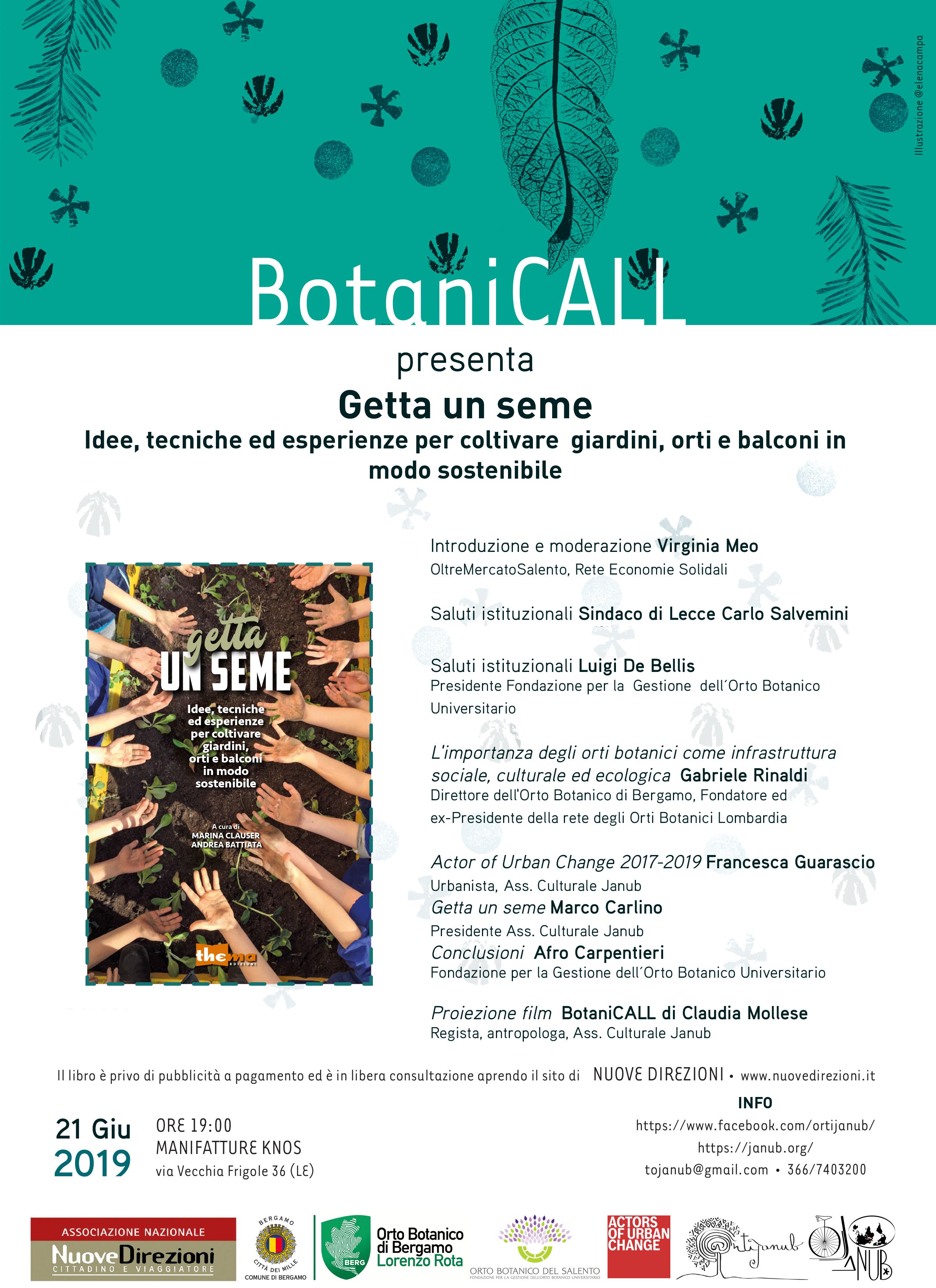 Presentazione del libro “Getta un seme” - Evento conclusivo Botanicall Getta un seme